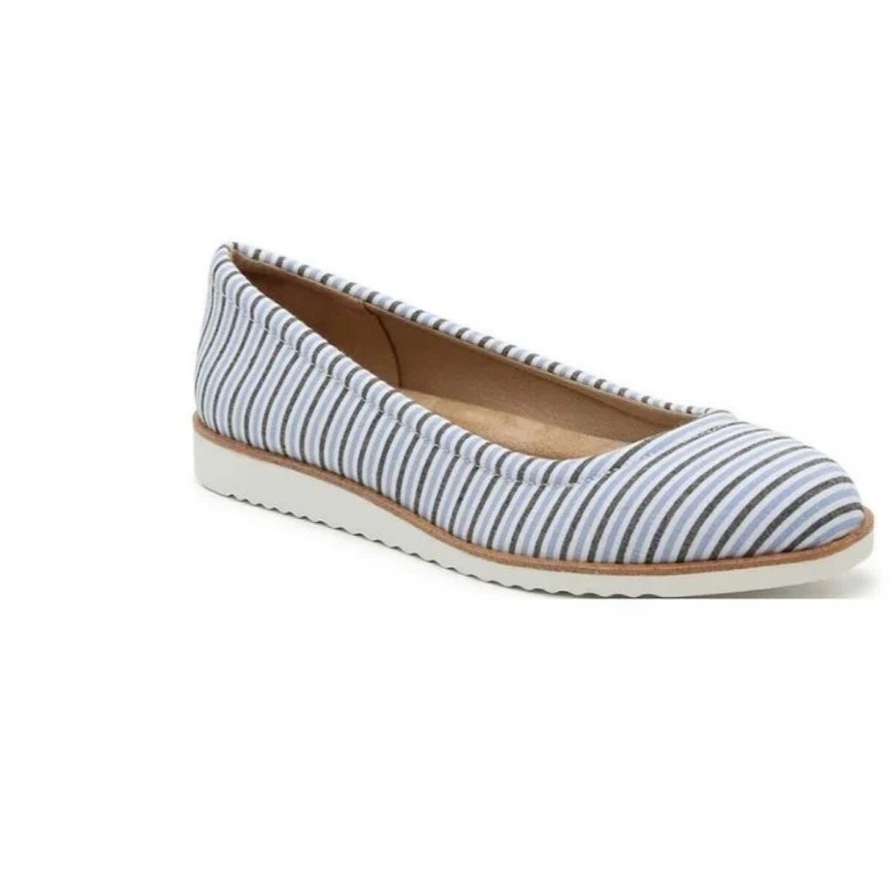 Abella Zoya Blue/White/Charcoal Fabric Shoes 9.5 M